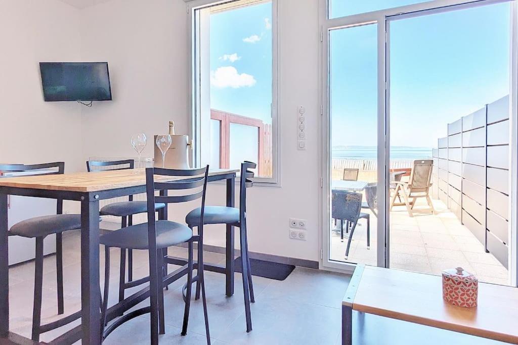 Appartement Pour 3 Personnes Sur La Plage Les Pieds Dans Leau Plonévez-Porzay Buitenkant foto