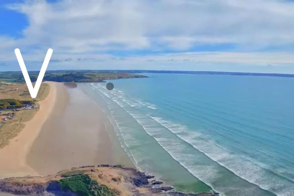 Appartement Pour 3 Personnes Sur La Plage Les Pieds Dans Leau Plonévez-Porzay Buitenkant foto